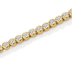 Armband Silber Zirkonia vergoldet verstellbar