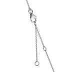 Collier 750/18 K Weissgold Topas 1.31 ct, 12 Steine, London Blue Topas 0.41 ct, 3 Steine, Quarz 0.06 ct, 2 Steine, Rosenquarz 0.19 ct, 4 Steine 40-45 cm verstellbar