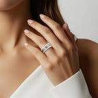 Ringset 4-teilig mit Diamant