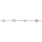 Armband Silber Zirkonia rhodiniert 16-18 cm verstellbar