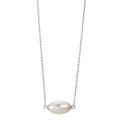 Collier Silber rhodiniert Süsswasserzuchtperlen 40-43 cm verstellbar