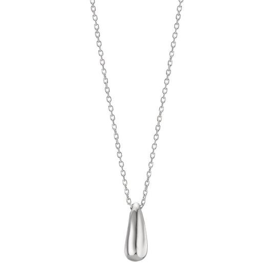 Collier Silber rhodiniert Tropfen 40-44 cm verstellbar