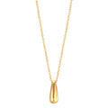 Collier Silber gelb vergoldet Tropfen 40-44 cm verstellbar