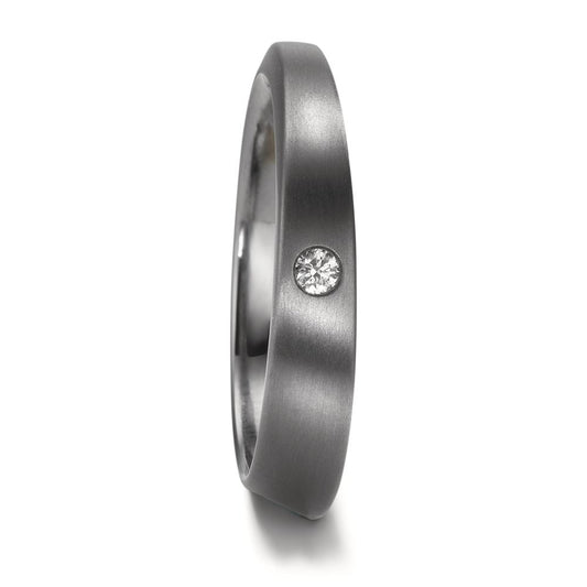 Partnerring 999 Tantal Diamanten 0.03 ct, w-si