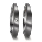 Partnerring 999 Tantal Diamanten 0.03 ct, w-si