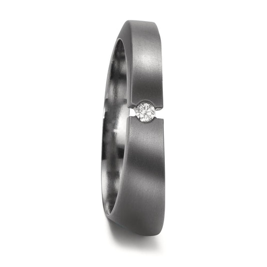 Partnerring 999 Tantal Diamanten 0.03 ct, w-si