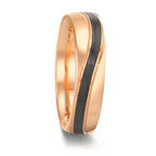Partnerring 585/14 K Rosegold, Carbon