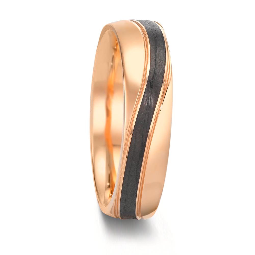 Partnerring 585/14 K Rosegold, Carbon