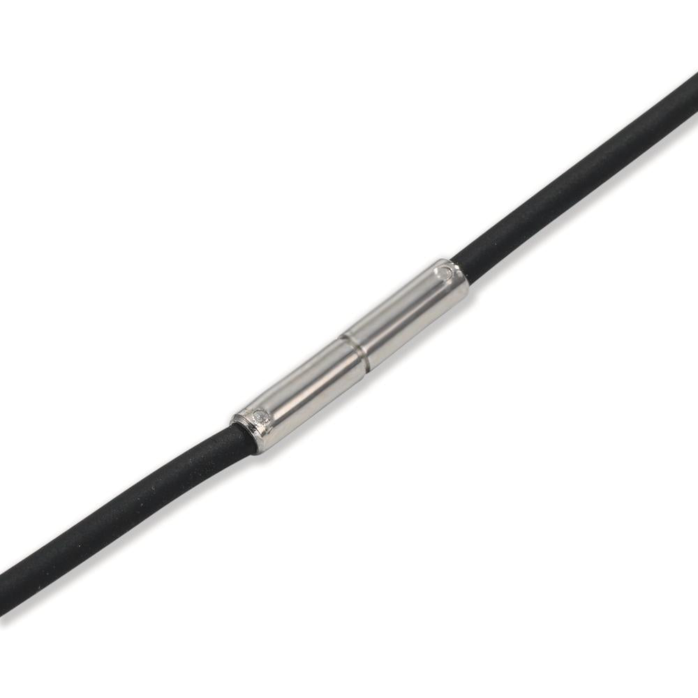 Halsband Silikon, Edelstahl 45 cm