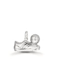 Anhänger Silber patiniert Fussball