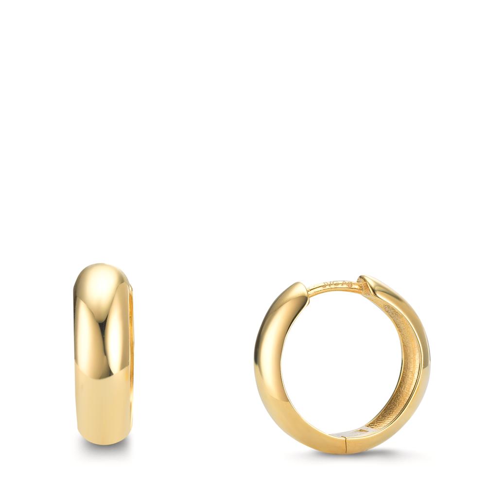 Klappcreolen Silber gelb vergoldet