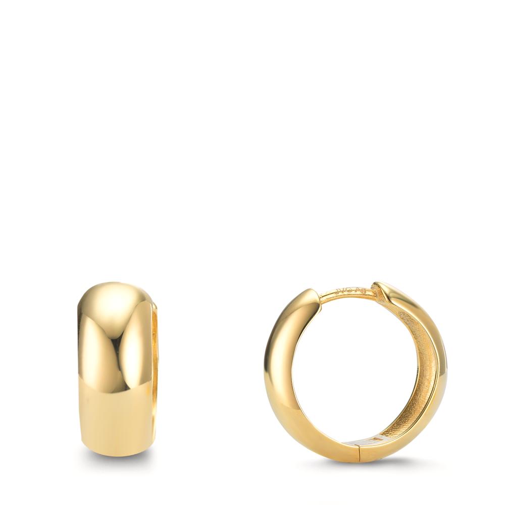 Klappcreolen Silber gelb vergoldet