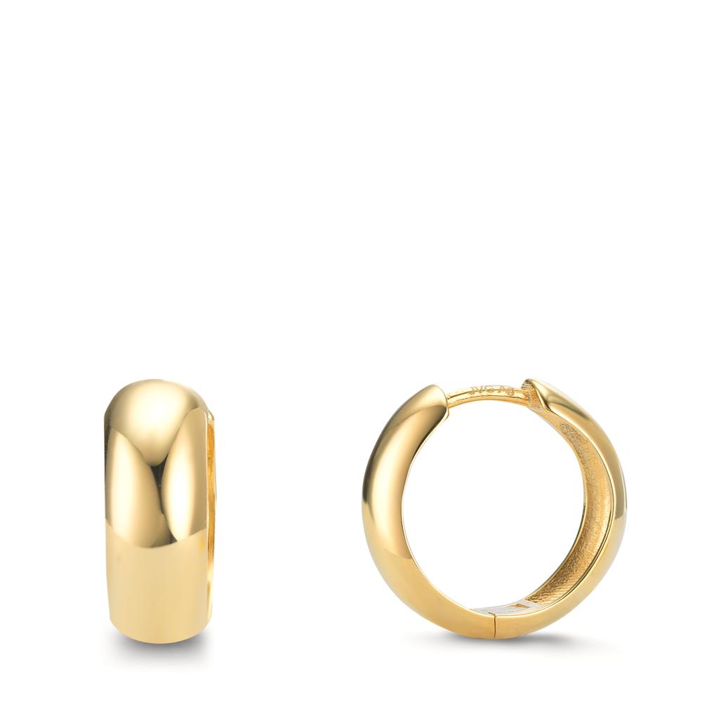 Klappcreolen Silber gelb vergoldet