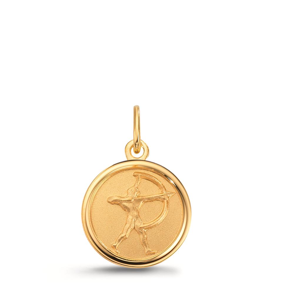 Gravuranhänger 375/9 K Gelbgold Sternzeichen Schütze Ø12 mm