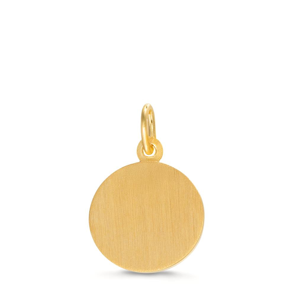 Anhänger 375/9 K Gelbgold bicolor Schutzengel Ø12 mm