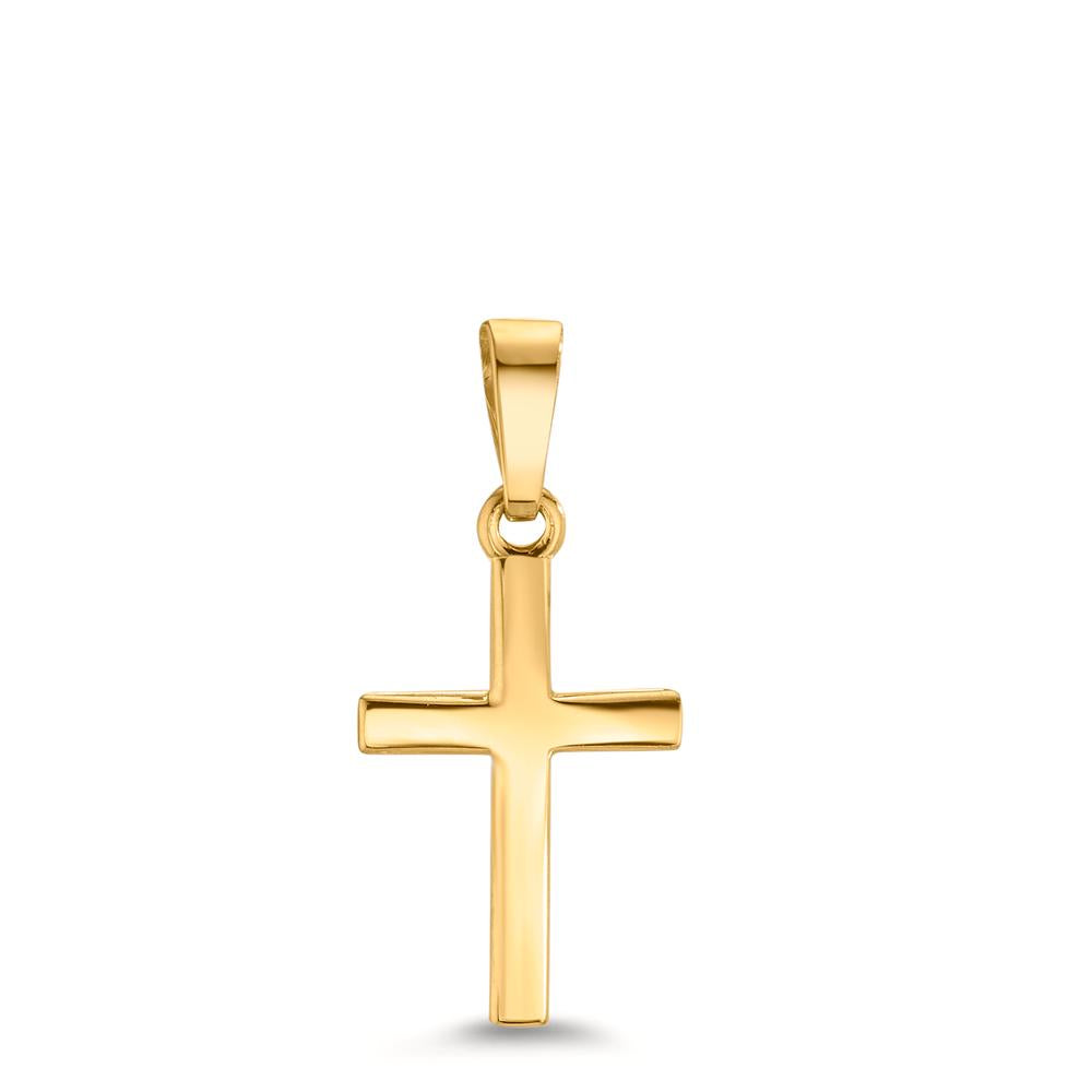 Anhänger 750/18 K Gelbgold Kreuz