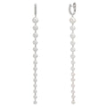 Klappcreolen 750/18 K Weissgold Diamant 0.12 ct, 12 Steine, tw-si Süsswasserzuchtperle, 28 Perlen