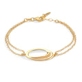 Armband Silber gelb vergoldet verstellbar
