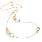 Collier Silber gelb vergoldet 90 cm