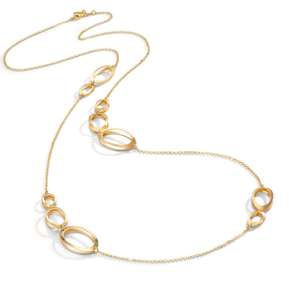 Collier Silber gelb vergoldet 90 cm