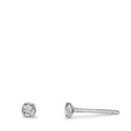Ohrstecker 375/9 K Weissgold Zirkonia 2 Steine Ø2.9 mm