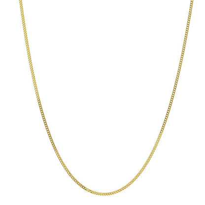 Panzer-Halskette 750/18 K Gelbgold