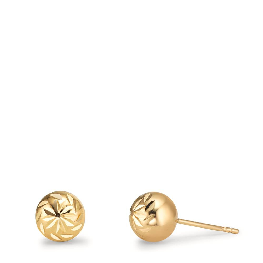 Ohrstecker 375/9 K Gelbgold Ø6 mm