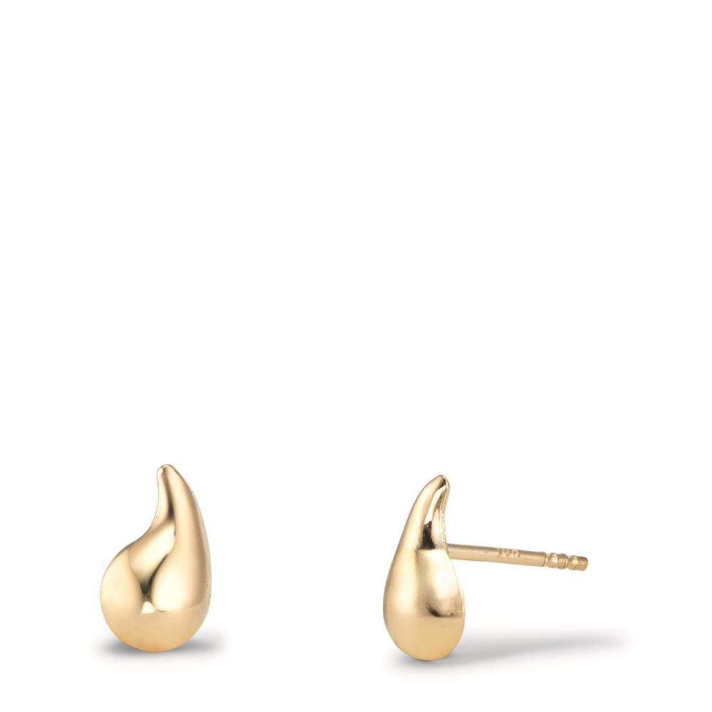 Ohrstecker 375/9 K Gelbgold Tropfen