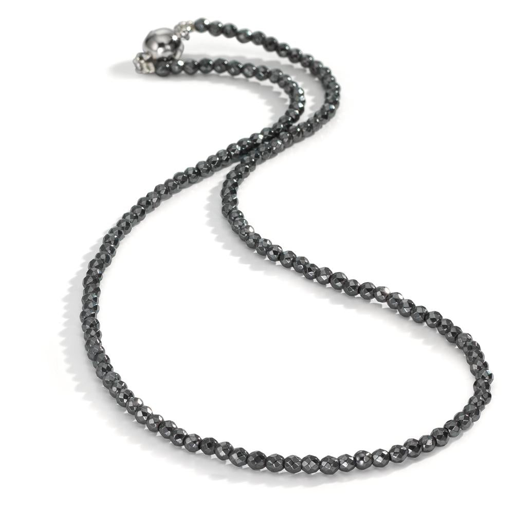 Collier Edelstahl Hämatit 3 mm 42 cm