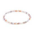 Armband Edelstahl Kristall rosa gelb IP beschichtet Süsswasserzuchtperlen 4-4.5 mm
