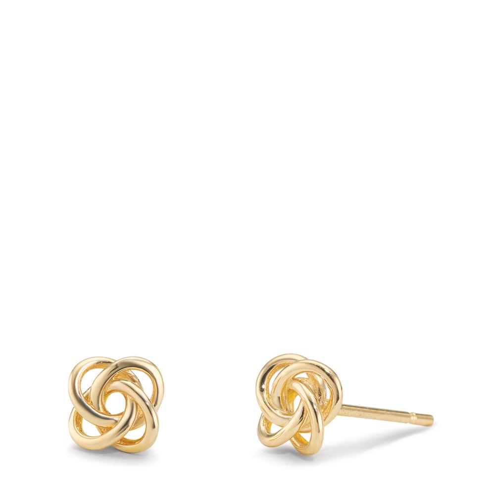 Ohrstecker 375/9 K Gelbgold Knoten Ø5.5 mm