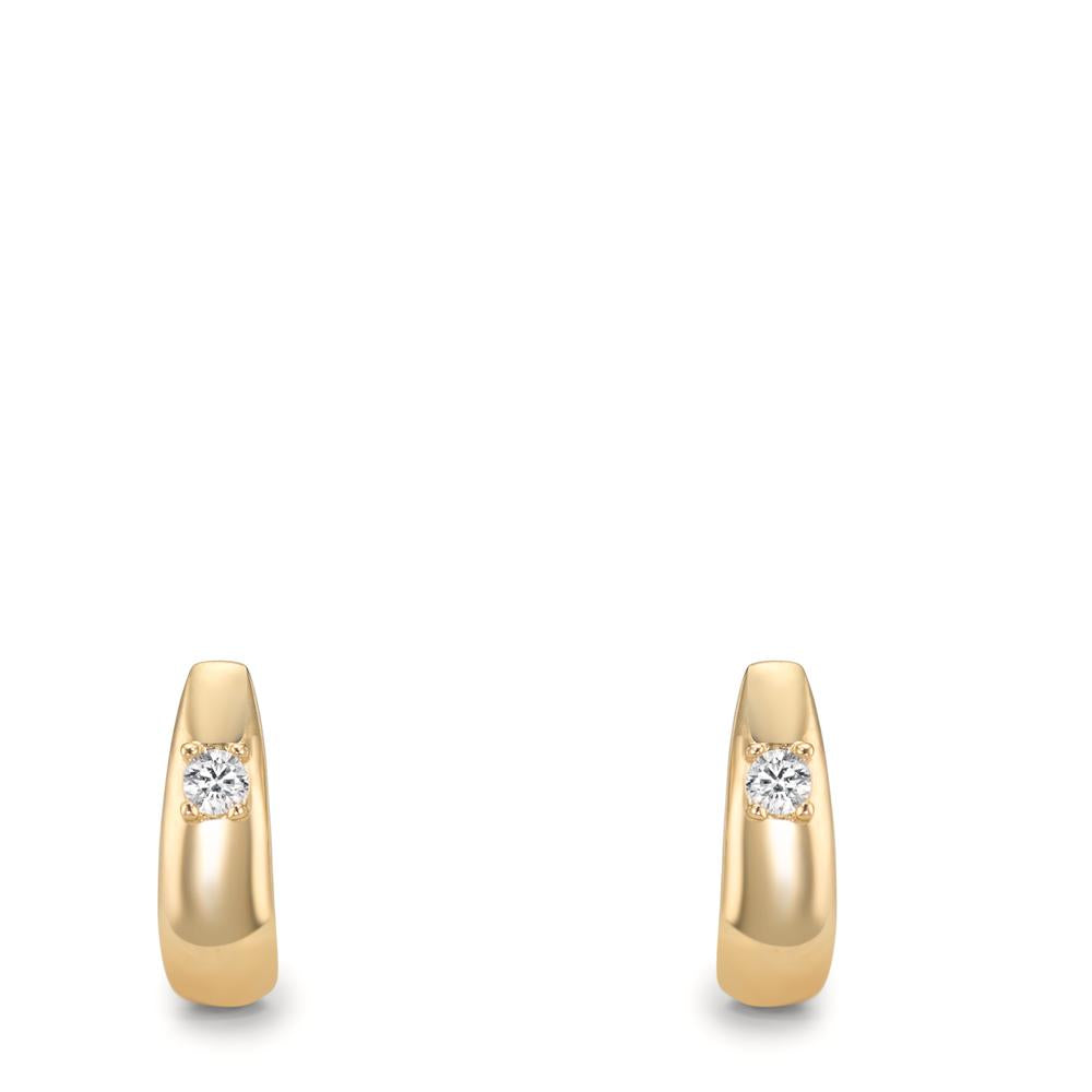 Ohrhänger 375/9 K Gelbgold Zirkonia 2 Steine