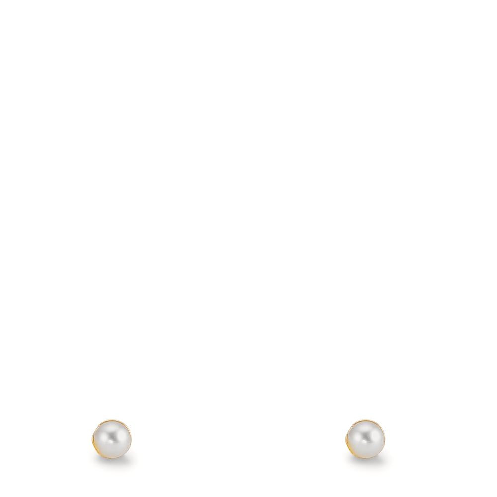 Ohrstecker 375/9 K Gelbgold shining Pearls, 2 Perlen 2-2.5 mm