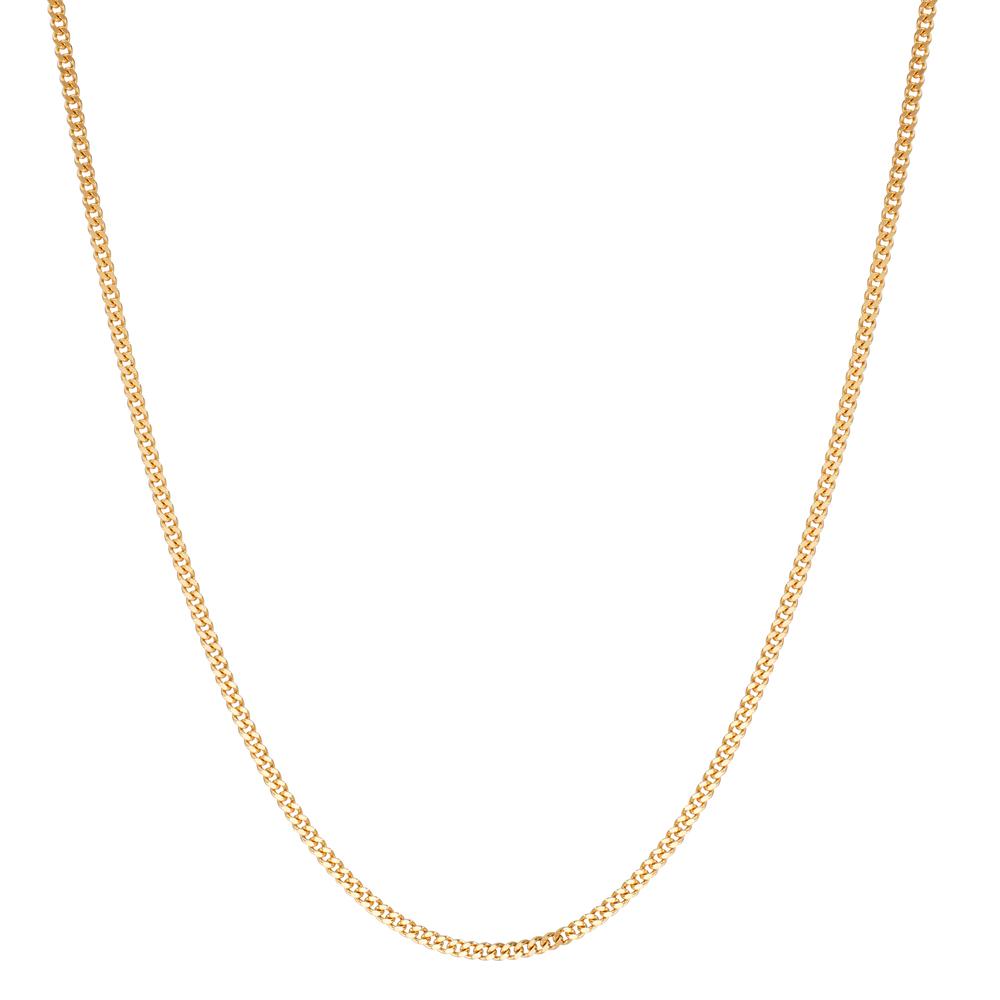 Panzer-Halskette 750/18 K Gelbgold