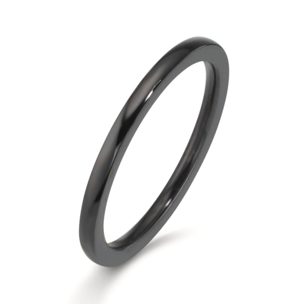 Beisteckring Edelstahl schwarz IP beschichtet