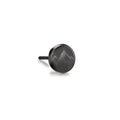 Ohrstecker 1 Stk Edelstahl schwarz IP beschichtet Berg Ø8 mm