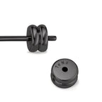 Ohrstecker 1 Stk Edelstahl schwarz IP beschichtet Ø8 mm