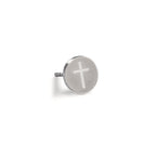 Ohrstecker 1 Stk Edelstahl Kreuz Ø8 mm