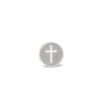 Ohrstecker 1 Stk Edelstahl Kreuz Ø8 mm