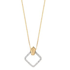 Anhänger 750/18 K Gelbgold Diamanten 0.10 ct, w-si