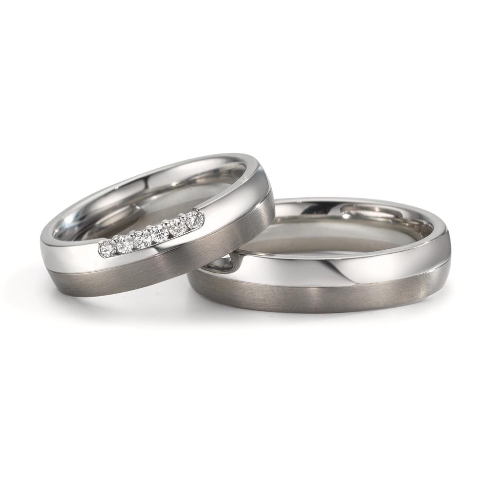 Partnerring Edelstahl, Titan