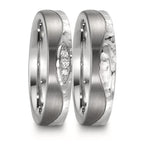 Partnerring Edelstahl, Titan