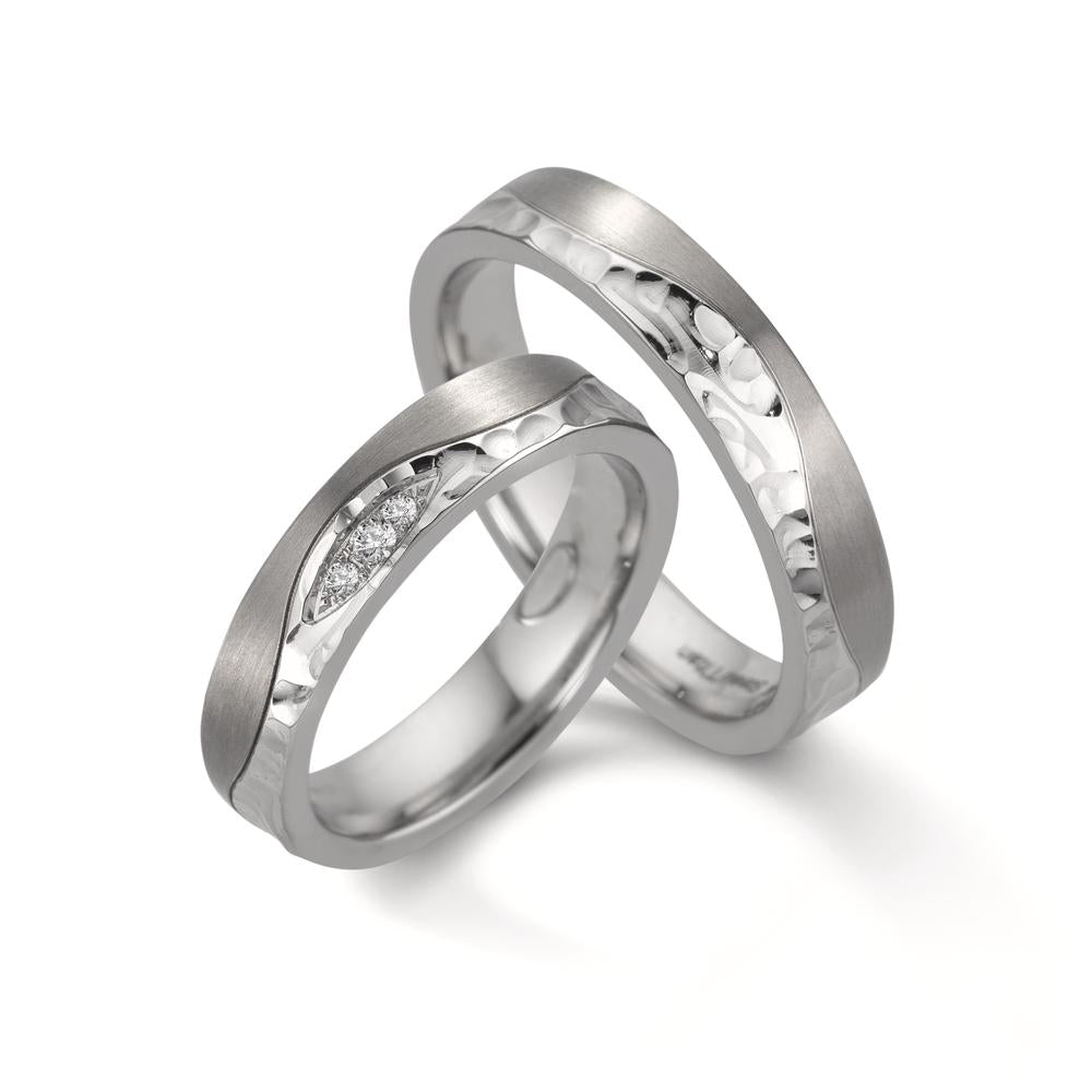 Partnerring Edelstahl, Titan