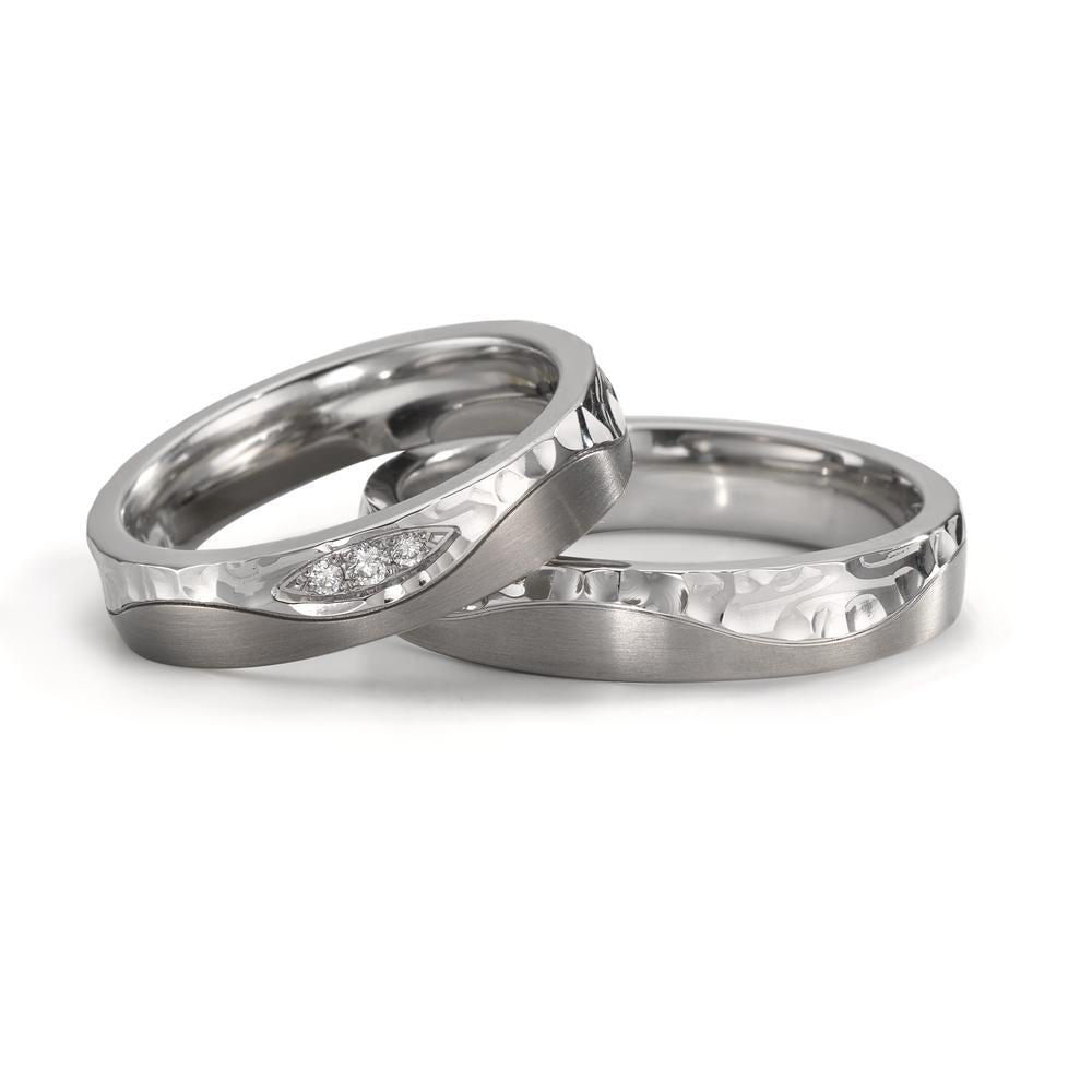 Partnerring Edelstahl, Titan