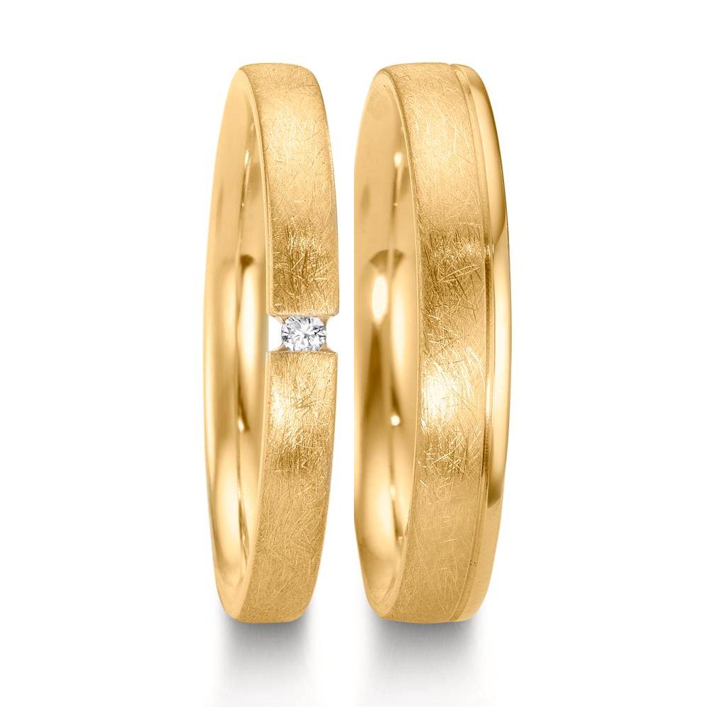 Partnerring 750/18 K Gelbgold