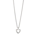 Collier Silber rhodiniert Herz 38-42 cm verstellbar
