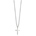 Collier Silber rhodiniert Kreuz 38-42 cm verstellbar