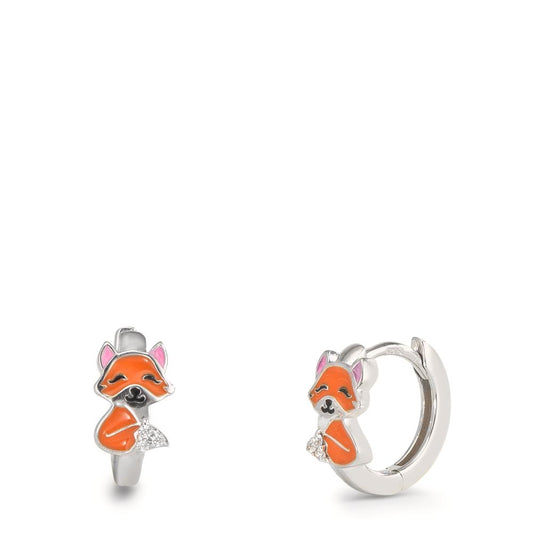 Klappcreolen Silber rhodiniert Fuchs