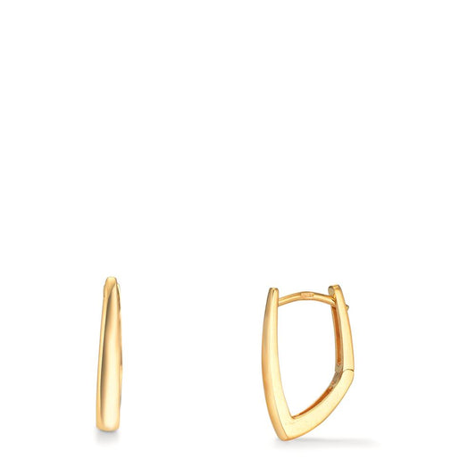 Klappcreolen Silber gelb vergoldet