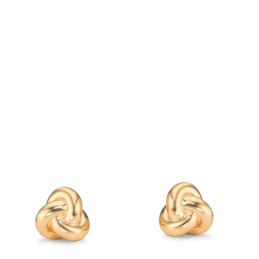 Ohrstecker Silber gelb vergoldet Knoten Ø7.5 mm